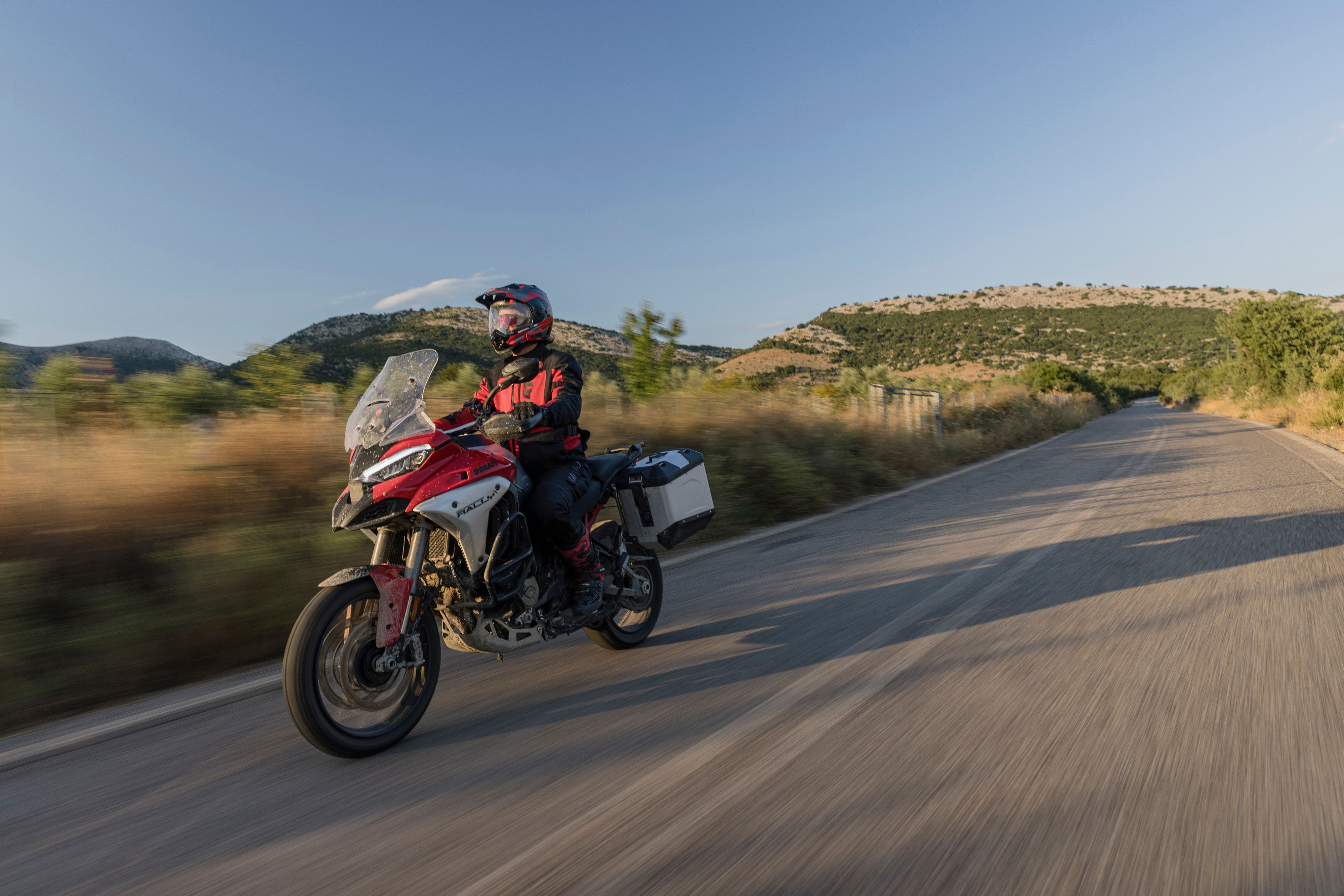 Ducati Multistrada V4 Rally red