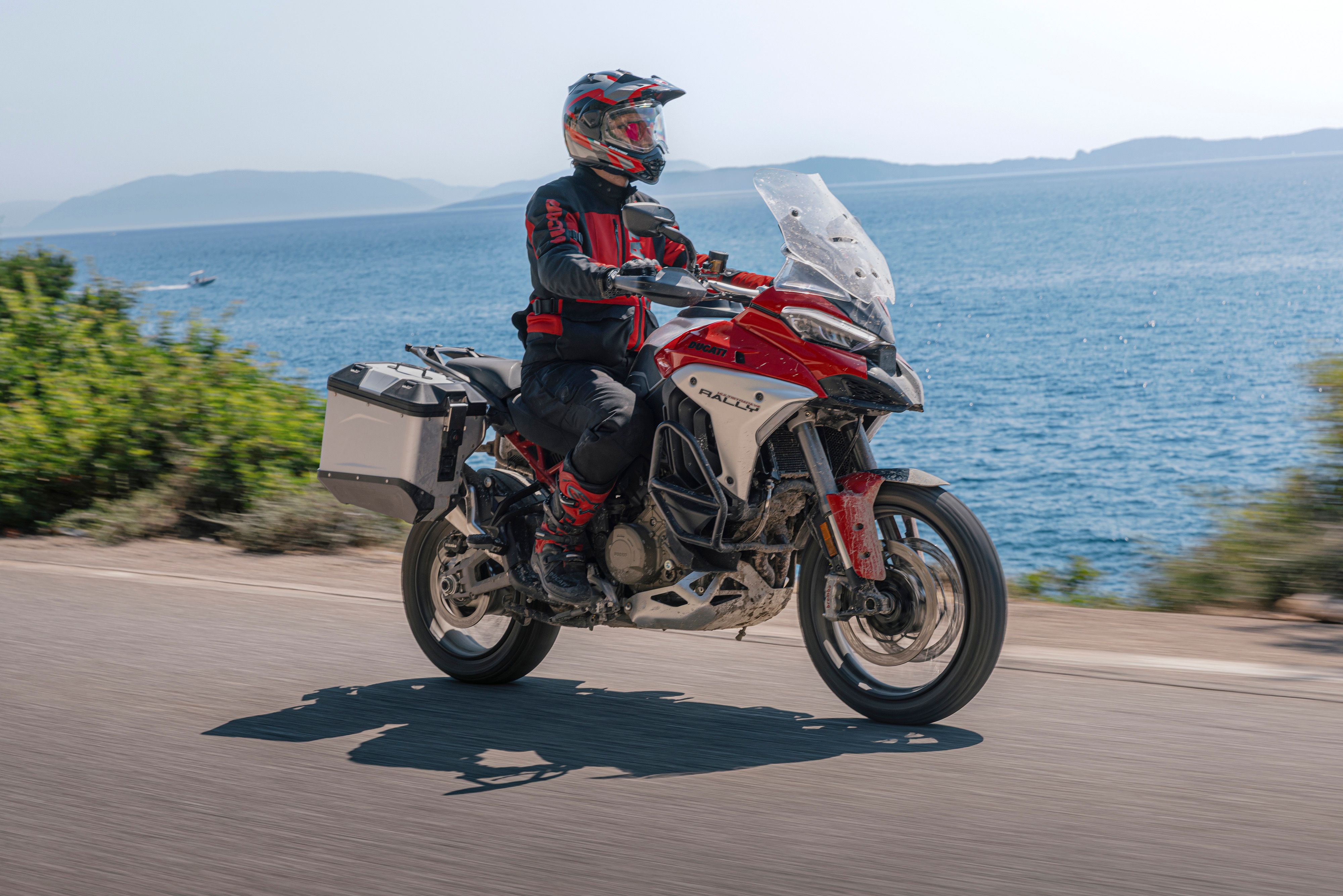 Ducati Multistrada V4 Rally red