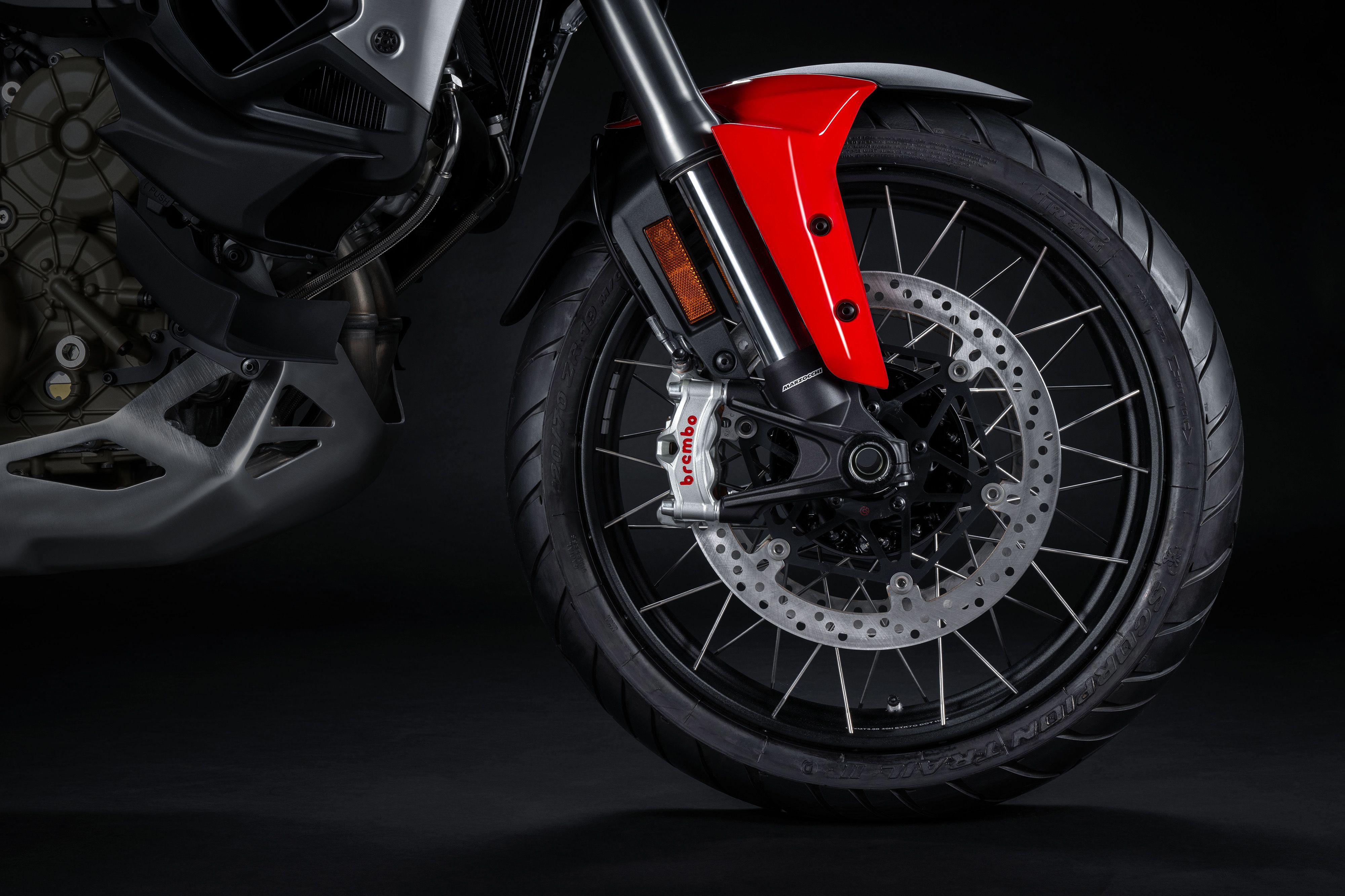 Ducati Multistrada V4 Rally red