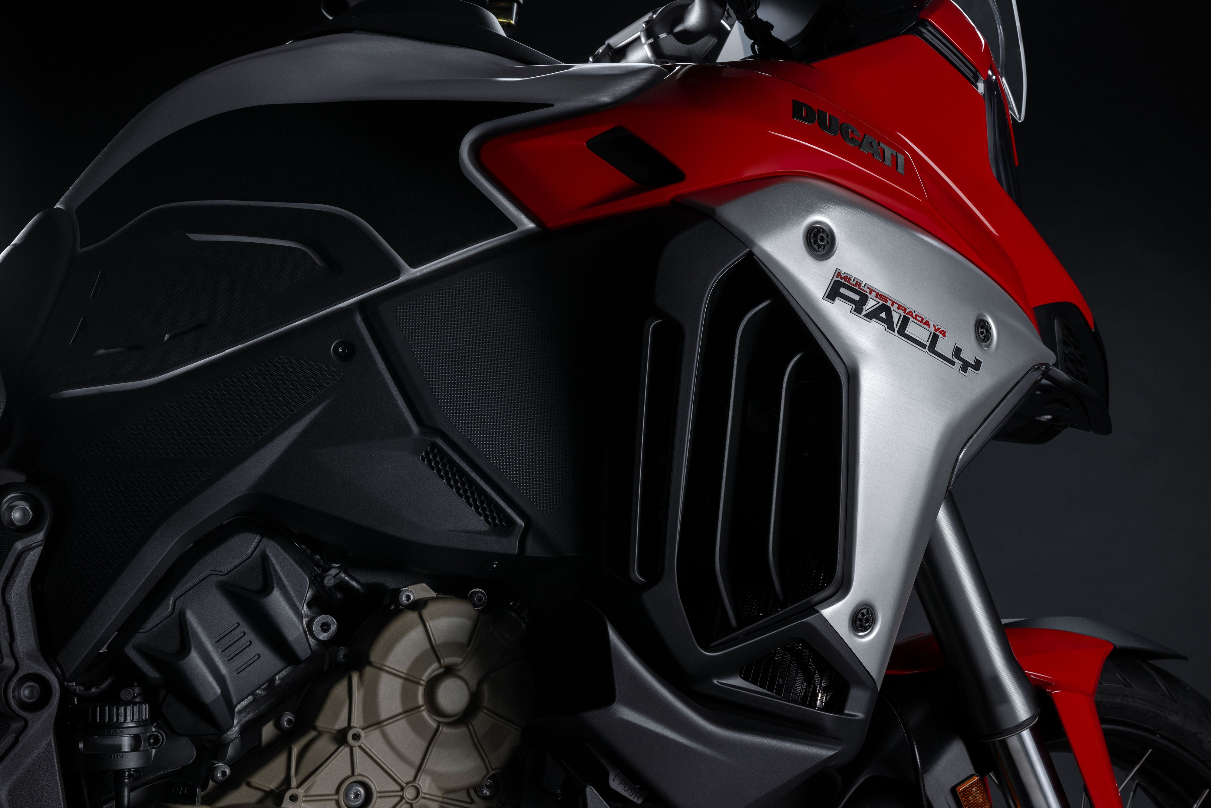 Ducati Multistrada V4 Rally red