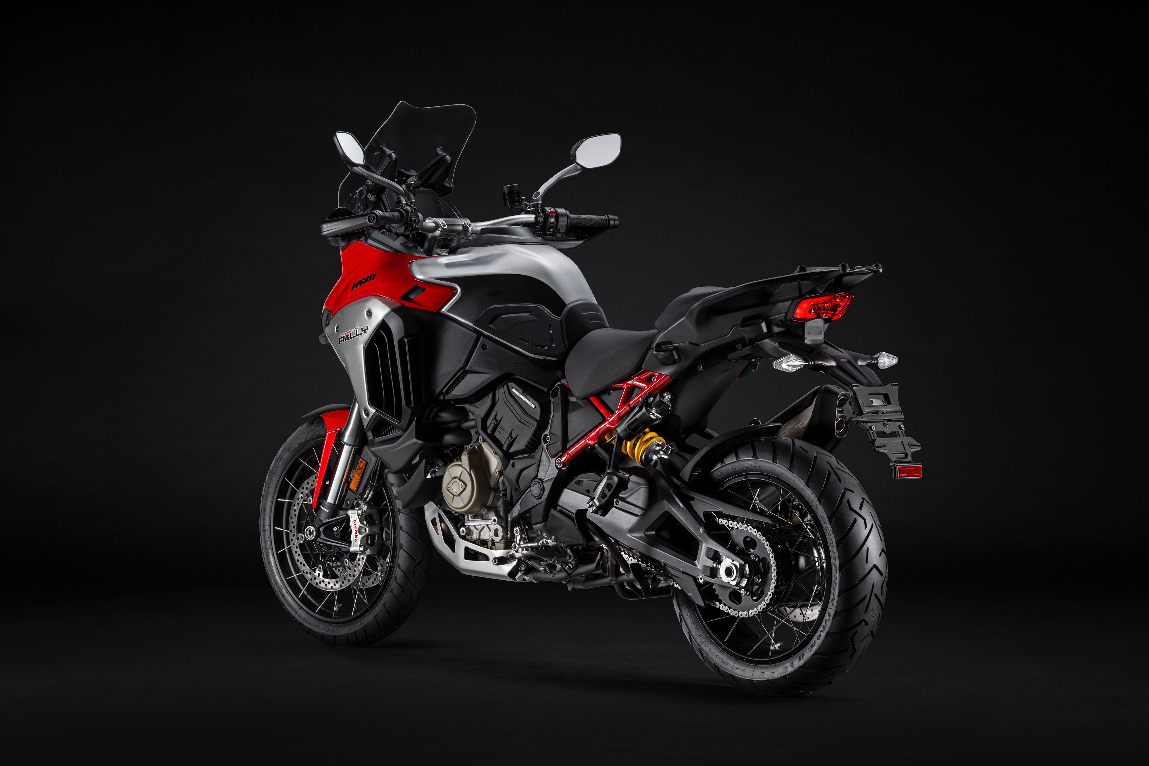 Ducati Multistrada V4 Rally red
