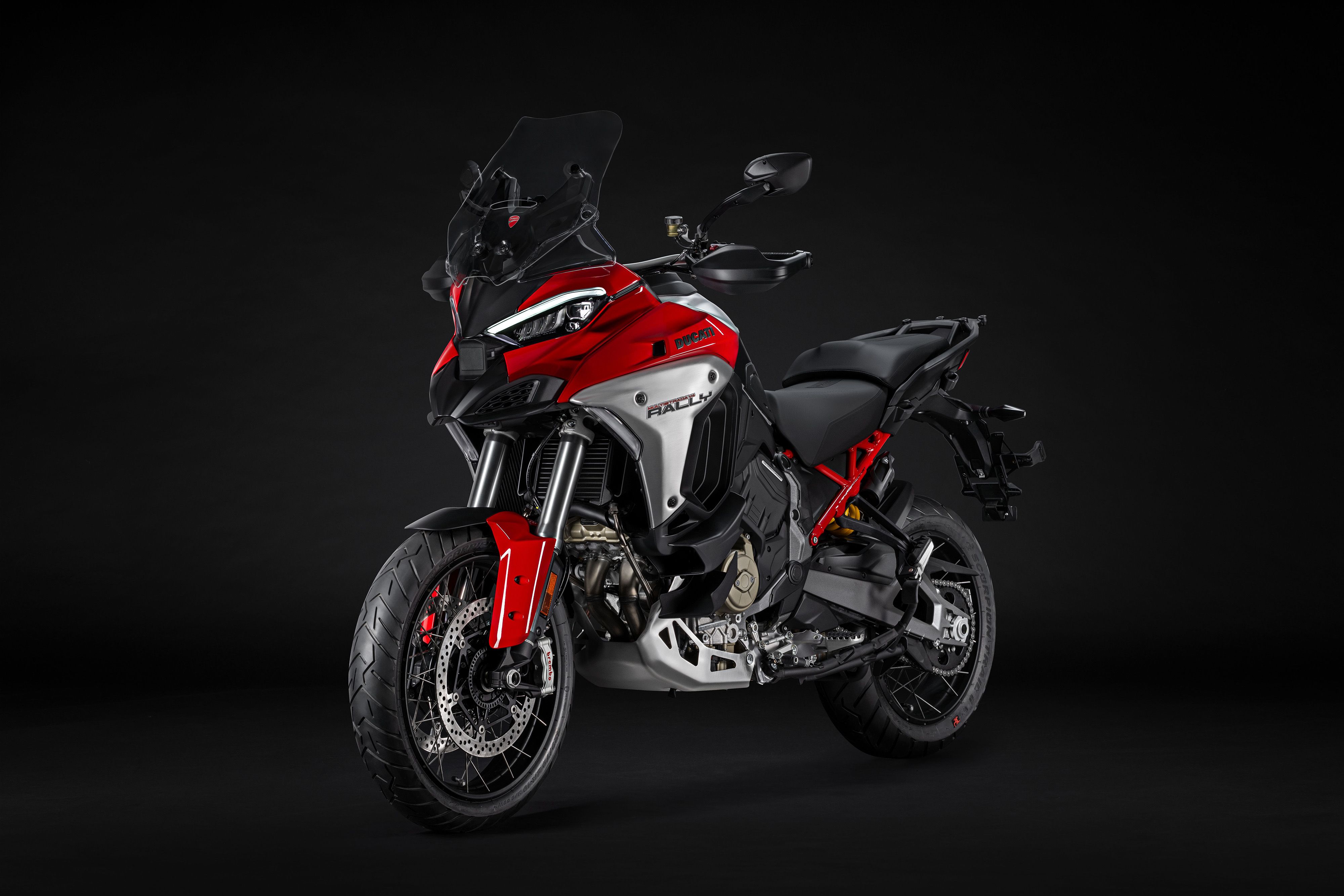 Ducati Multistrada V4 Rally red