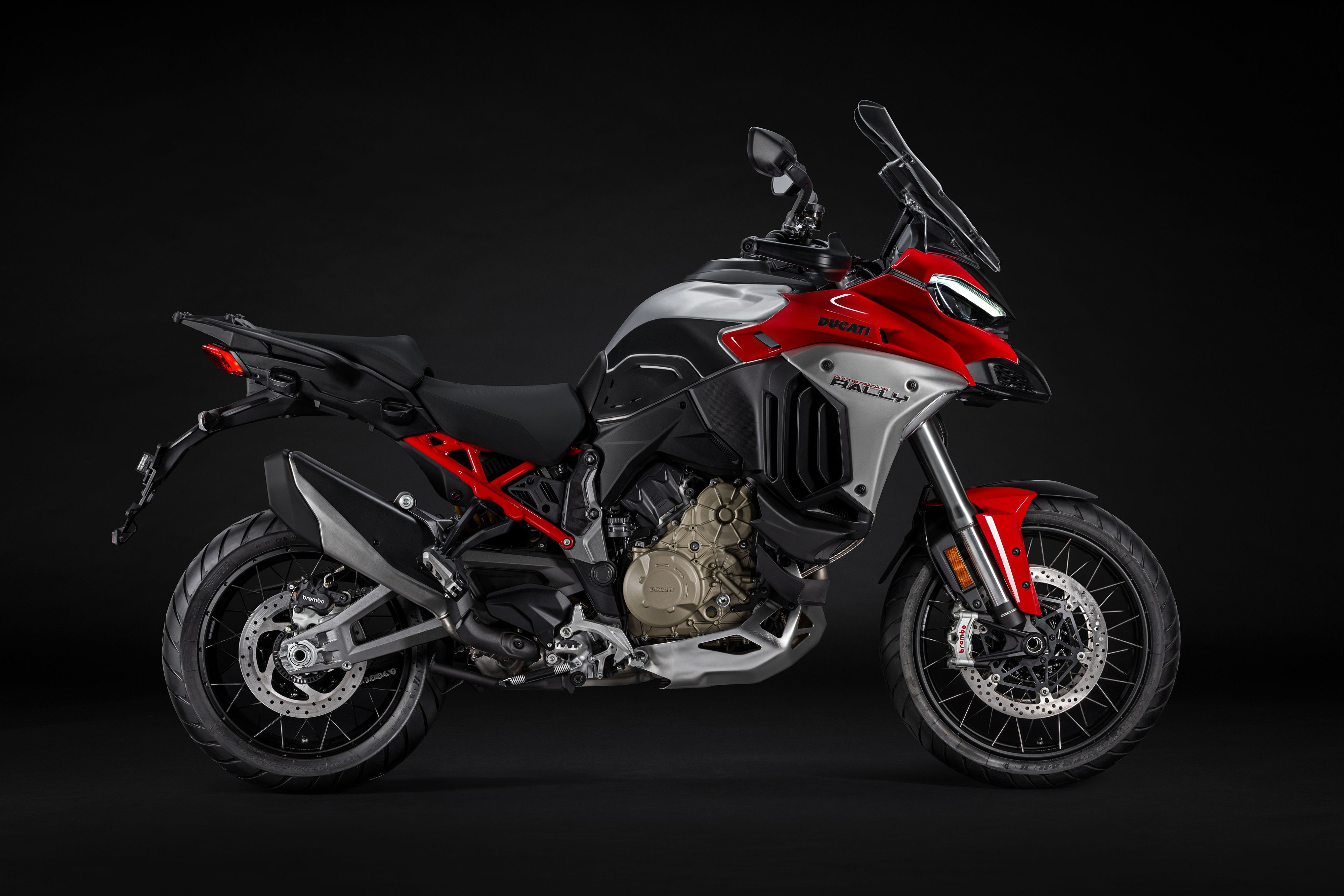 Ducati Multistrada V4 Rally red