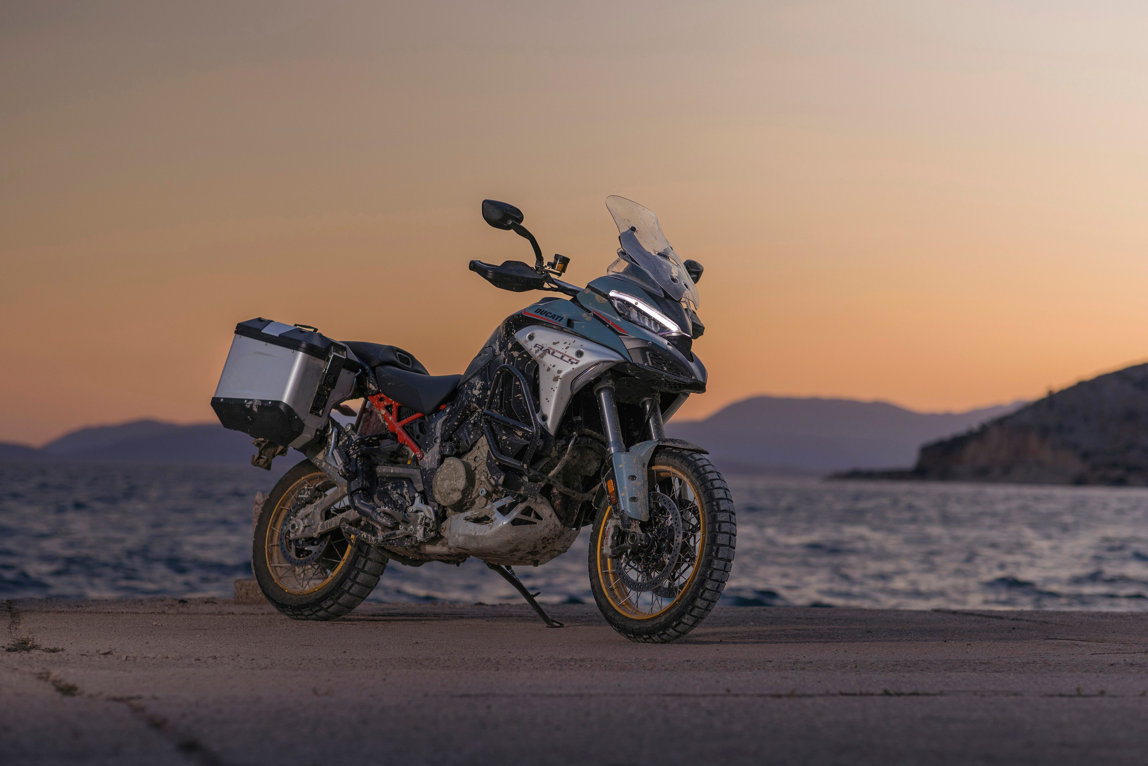 Ducati Multistrada V4 Rally red