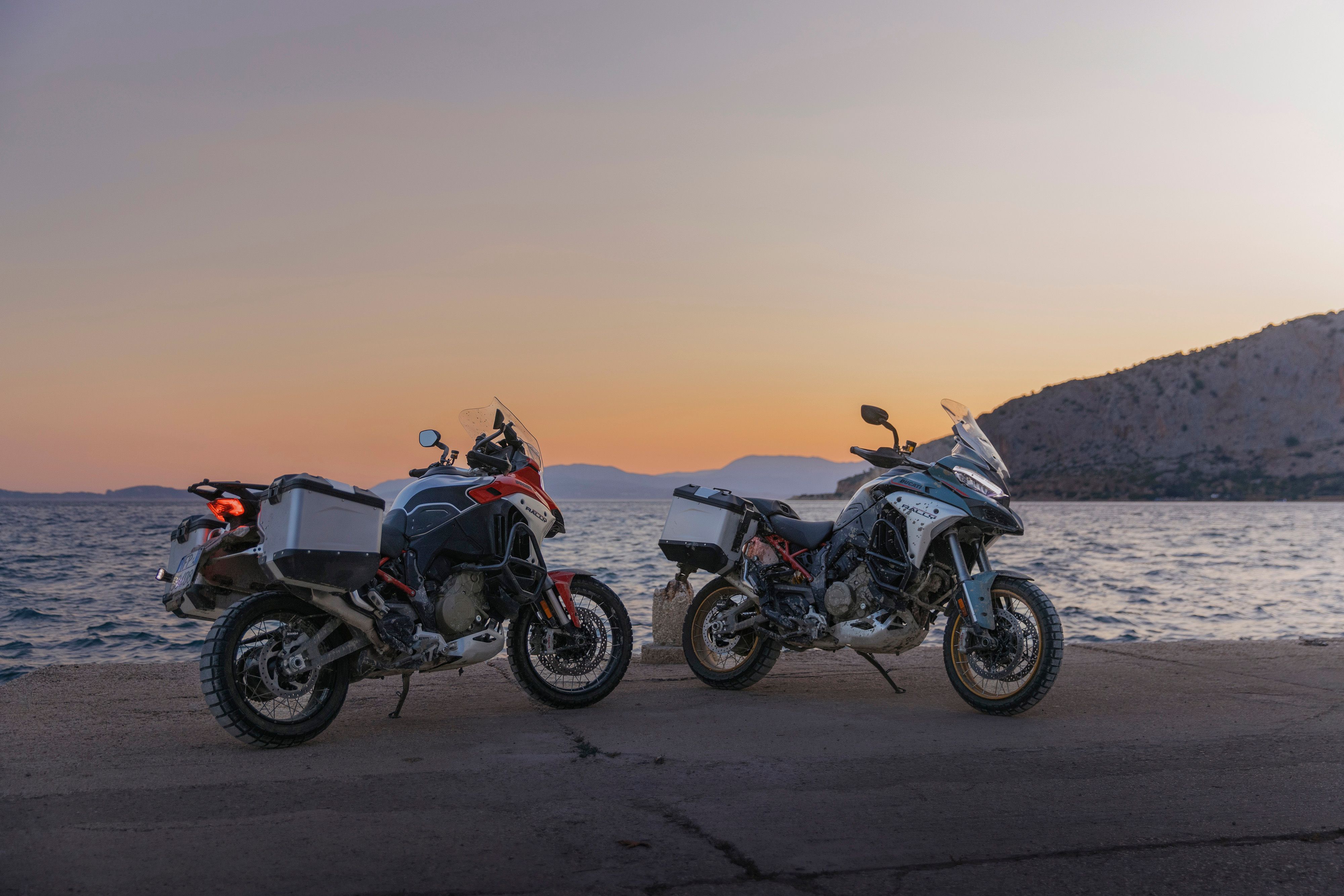 Ducati Multistrada V4 Rally red