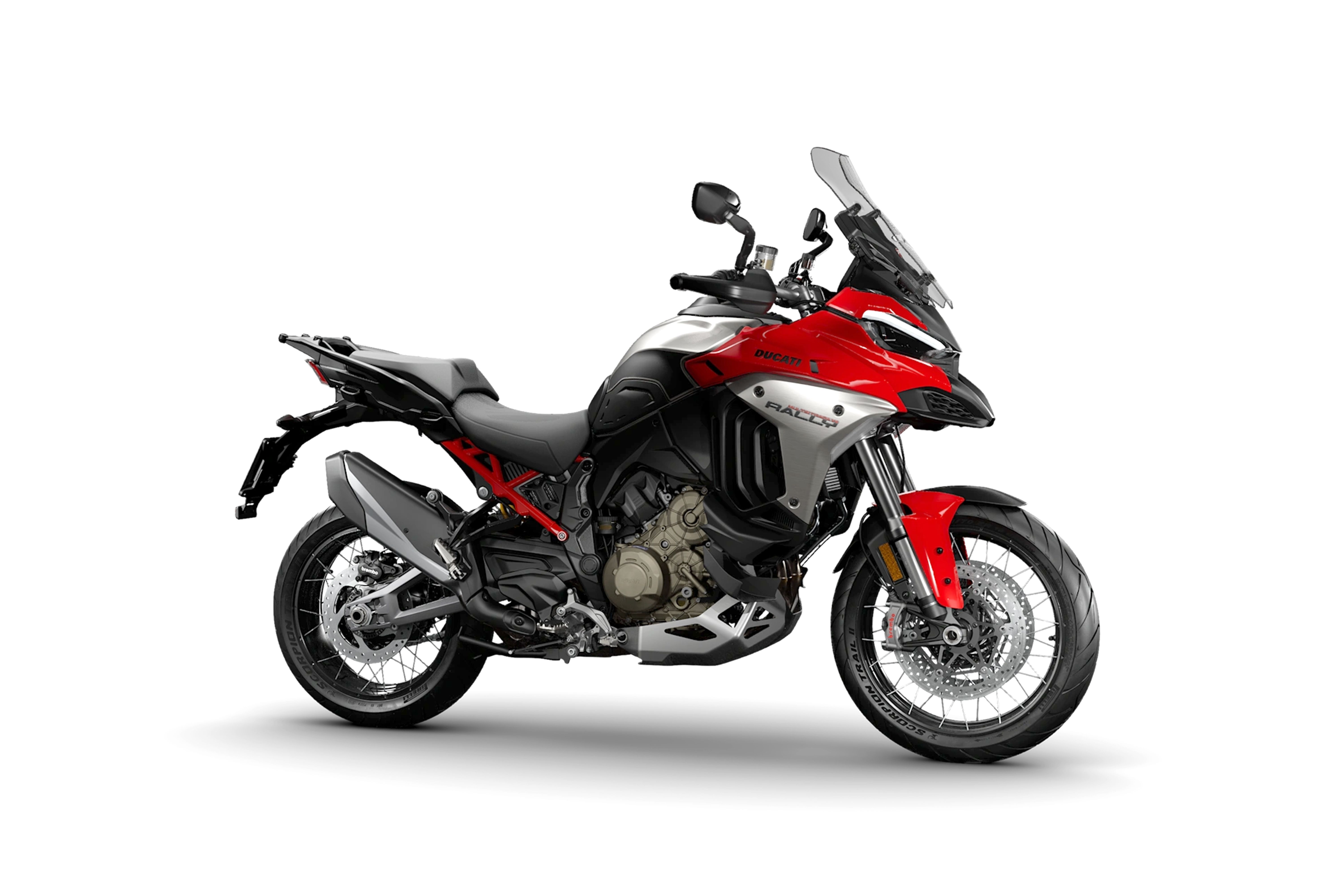 Ducati Multistrada V4 Rally red
